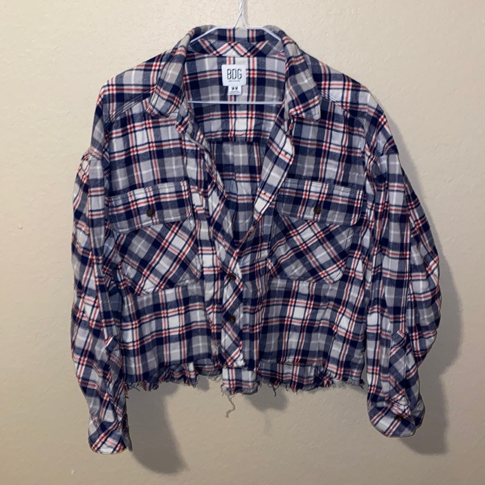 BDG cropped flannel